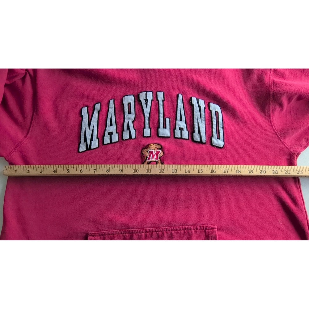 OVB Vintage Maryland Terrapins Hoodie Mens XL‎ Red Sweatshirt Hooded - Picture 5 of 13